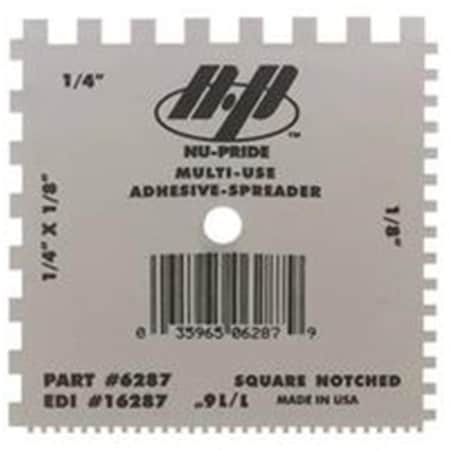 Gourmetgalley Marshalltown Notched Spreader 4 x 4 in. Plastic Handle GO3676464